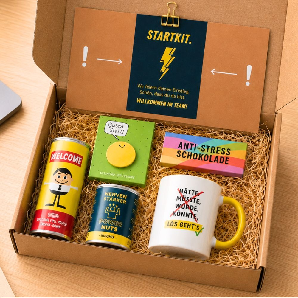 Onboarding Box Willkommensgeschenk Startkit
