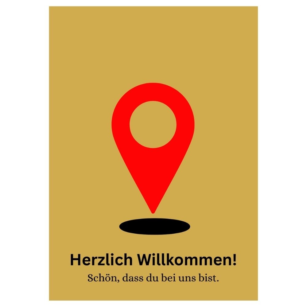 Minicard Herzlich Willkommen