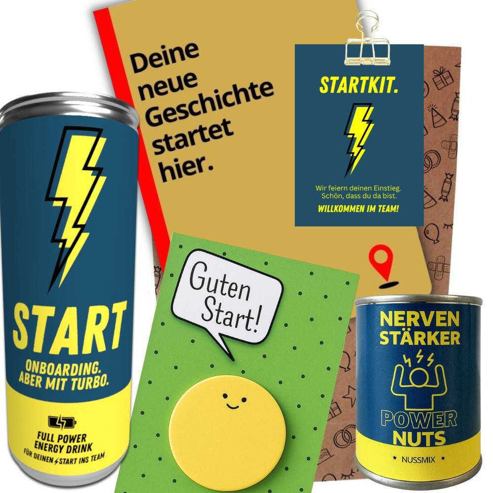 Geschenktüte Onboarding Willkommensgeschenk Startkit
