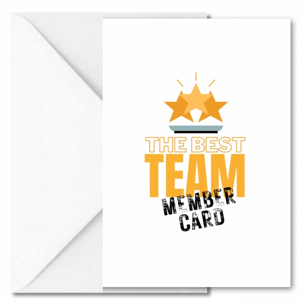 Personalisierbare Grußkarte The Best Team Member